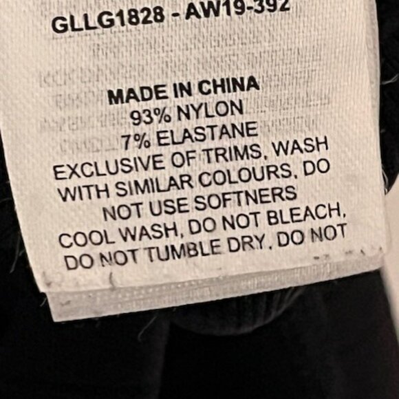 GYMSHARK Energy+ Seamless Stretch Cropped Eyelet Leggings Contoured - Black - L - Picture 11 of 12